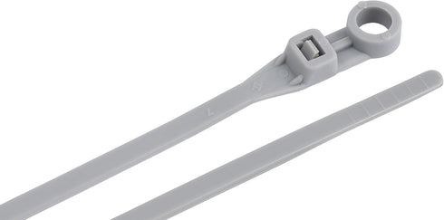 Gardner Bender 45-308MTG Mounting Cable Tie, 8 Inch, 50 lbs. Tensile Strength, 15 Pk., Grey