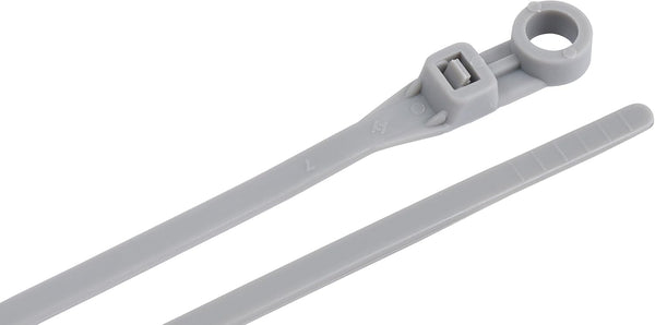 Gardner Bender 45-308MTG Mounting Cable Tie, 8 Inch, 50 lbs. Tensile Strength, 15 Pk., Grey