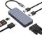 HOPDAY USB C Hub, Docking Station, 6 in 1 Dual Monitor USB C