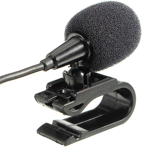 3.5mm Car Microphone with 9.85 Feet Cable, External Assembly Mic for Vehicle Head Unit Bluetooth Enabled Stereo