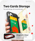 GOOSPERY Card Holder Wallet Case for iPhone 12 Pro Max 6.7" (2020), Magnetic Closure, Dual Layer Bumper, Hidden Mirror