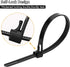 100 Pcs 12 Inch Color Reusable Zip Ties, Heavy Duty Self-Locking Nylon Cable Ties for Garden and Home
