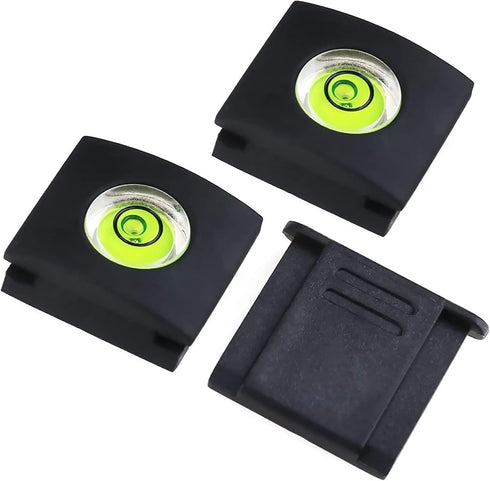 MOBOREST Camera Hot Shoe Cover Flashlight Bubble Level Protector for Canon Nikon