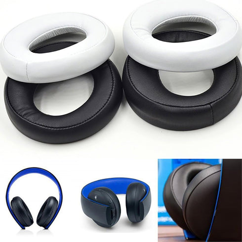 Replacement EarPads for Sony PS3 PS4 Gold Wireless Headphones CECHYA-0083, Stereo 7.1 Virtual Surround Earpads