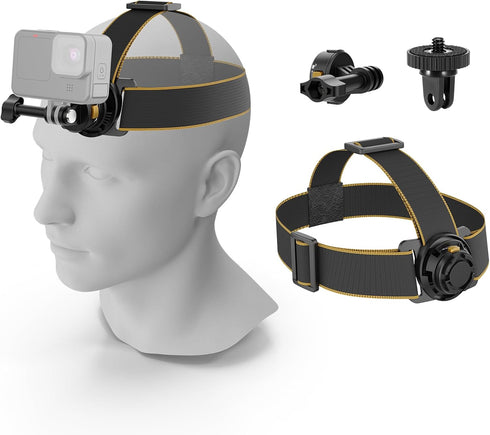 NEEWER Head Strap Mount for Action Camera, Magnetic Quick Release Head Mounted Belt Mount for GoPro, Insta360, GP20