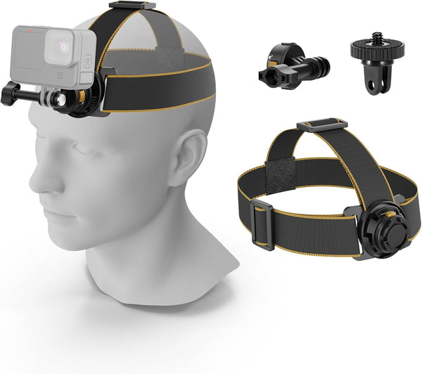 NEEWER Head Strap Mount for Action Camera, Magnetic Quick Release Head Mounted Belt Mount for GoPro, Insta360, GP20