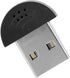 Mini Portable Microphone, USB Studio Speech 360° Omnidirectional Noise Cancellation for Computer PC (Black)