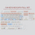 PBT Keycaps 139 Keys Duck Cute Keycap Set, MOA Profile Custom Dye-Sublimation for Cherry Gateron MX Switches