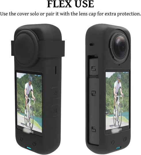 Insta360 X4 Accessories Kit, Bundle of Hard Shell Carry Case, Silicone Protective Case, Lens Guard