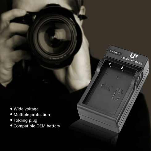 LP EN-EL9 Battery Charger for Nikon EN-EL9 EN-EL9a Battery, Compatible with D40, D60, D5000 Cameras