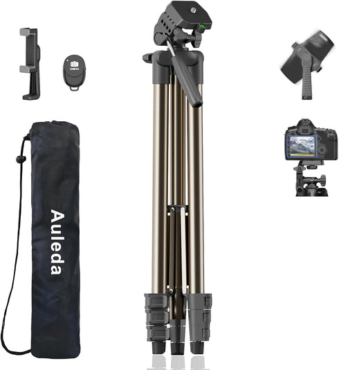 Auleda 71 Camera Tripod Aluminum Tall Tripod Stand Compatible with Canon Nikon with