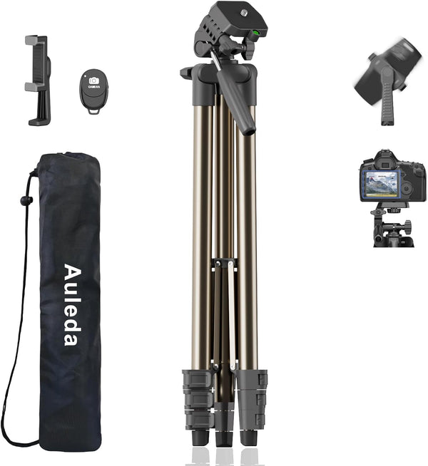 Auleda 71 Camera Tripod Aluminum Tall Tripod Stand Compatible with Canon Nikon with