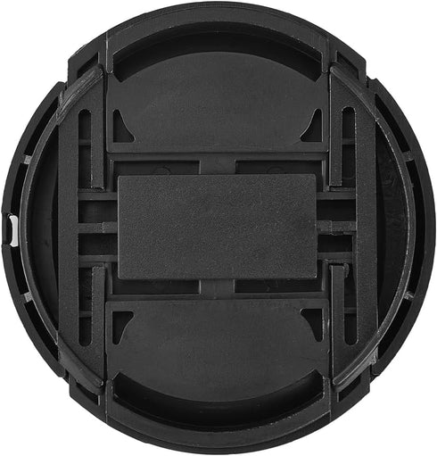 2 Pcs 52mm Center Pinch Front Lens Cap Compatible with Nikon DSLR Camera with 18-55mm or 55-200mm Lens, D3200 D3000 D5200 D5100 D5000 D90 D80 D60, with Lens Cap Keeper (52mm)