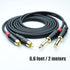 RCA to 1/4 TS Cable, Dual 1/4 Mono to Dual RCA, Copper Shielded, Gold-Plated, 6.6FT Audio Cord