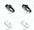 HJZHII 4PCS Transparent Phone Ring Holder, Adjustable Diamond Setting Phone Case Ring Holder