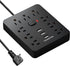 Power Strip Surge Protector with 9 Outlets, 3 USB Ports, Fireproof Desktop Charging Station, 5 ft Long Extension Cords,