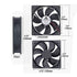 DC Cooling Fan, Brushless Computer Fan Case, 5 Inch Ball Bearing Exhaust Fan 12025 120mmx120mm x25mm (DC12V 0.33A)