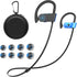Wireless Headphones, Bluetooth 5.3, 16H Playtime, IPX7 Waterproof Sports Earbuds with Mic, Sound Isolation, Blue