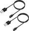TiMOVO Smart Watch Charger, Magnetic USB Charging Cable for YAMAY VeryFitPro SW021, SW01, Willful SW023, SW025, Black