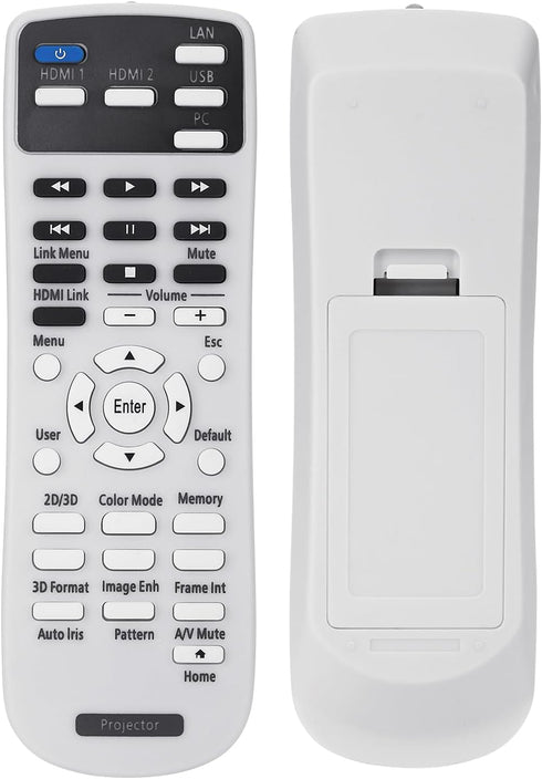 Replacement Projector Remote Control 2181830 for Epson Home Cinema 2100 2150, EH-TW5400 EH-TW5600 EH-TW5650