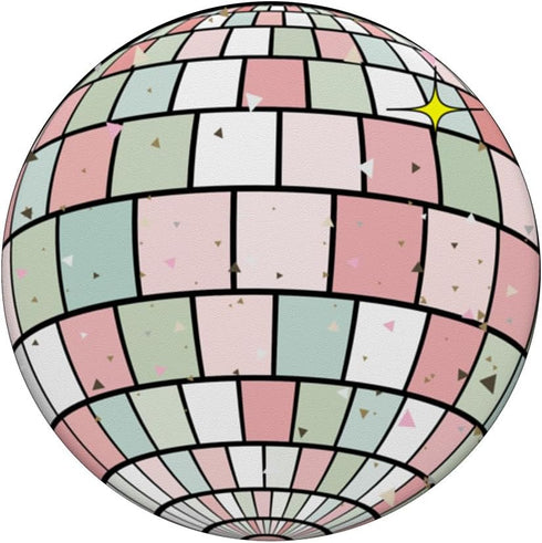Retro Groovy Pastel Aesthetic Disco Ball PopSockets Standard PopGrip