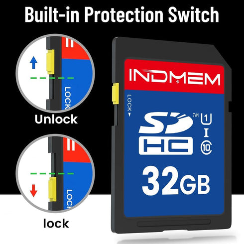elecacc 32GB 2 Pack U1 10 32GB(2pc) SD Card, SDHC Memory Cards UHS-I Class High-Speed Full HD Video, Secure Digital