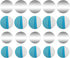 40Pcs Phone Metal Plates, Round Mobile Phone Metal Plate Made of Iron, Adhesive Cell Phone Case Back Magnet Stickers