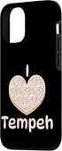 Tempeh Indonesian Food Vegan Vegan 12/12 iPhone Pro I Love Tempeh I Indonesian Vegan Food Vegetarian Vegan Case
