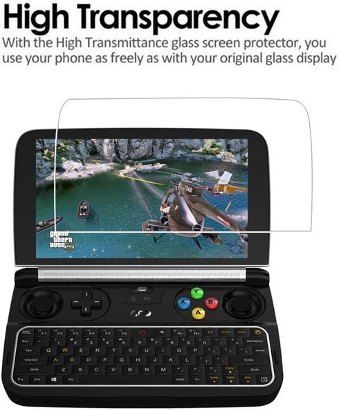 GPD WIN 2 Screen Protector - 9H Hardness Tempered Glass with Anti-fingerprint, Bubble-Free, Crystal Clear