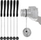 QQM 6 Pcs Lens Cap Keeper Cord, Camera Lens Cap Leash for DSLR
