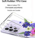 Unov Clear Case for Galaxy A53 5G, Soft TPU Shock Absorption Slim Embossed Pattern Protective Back Cover (Very Peri
