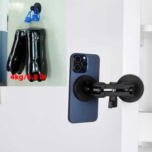 66mm Round Magnetic Mount Base with 1" Ball, Compatible with RAM Mounts B Size Double Socket Arm and 1 Inch Ball Holders