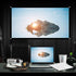 DAUERHAFT 16 9 Holes(60 inches) : Projection Screen, Foldable Portable Projector Movies Screens for Home Theater