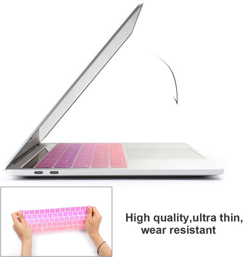 Batianda Ultra Thin Gradient Color Keyboard Cover Protector for 13 inch and 15 inch MacBook Pro
