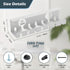 Under Desk Cable Management Tray, 2 Pack White, OSteed Cord Organizer for Desk Wire Management