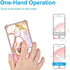 jioeuinly Maxwest Nitro 55a Case Cover with Tempered Glass Screen Protector, Gold Glitter + Luminous, Hard PC + Soft