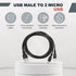 2 2 1 40 Inch 5V 2A, MECCANIXITY Multi USB A to Micro USB in Splitter Charging Cable Cord for Phone Power Bank Tablet
