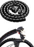 Black Cable Wire Organizer Cord Sleeve, 5 Feet EZ Cable Sleeve Bundler for Home & Office Management