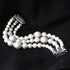 White Pearl Bands Compatible with Samsung Gear S2 Smartwatch, Elastic Stretch Handmade Jewelry Bracelet Strap