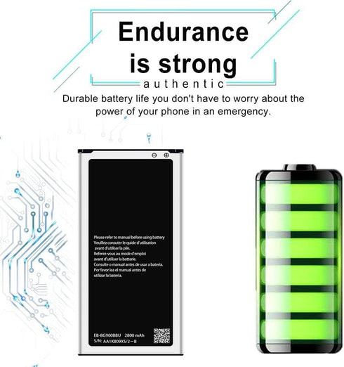 DDONG for Samsung Galaxy S5 Active Battery, G900V SM-G860 G860P Replacement Battery (EB-BG900BBC)