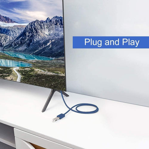 USB 3.0 Extension Cable 1FT, 2 Pack 90 Degree Left & Right Angle USB Adapter Male to Female Short Cables for Laptop