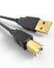 Bicmice USB-A to USB-B 2.0 Printer Cable 480 Mbps High-Speed for Hp