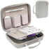 ProCase Hard Travel Electronic Organizer Case for MacBook, Chargers, Cables, Power Bank, Accessories Bag - XL, Grey