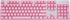 Granvela Keycaps, 104 Keys ABS Keycap Set for Mechanical Keyboards, ANSI US-Layout, Light Pink for RGB