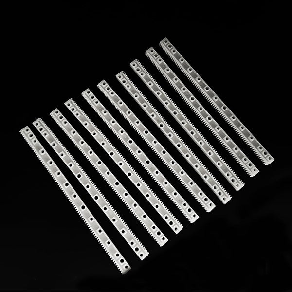 URIMPAVIDO 10PCS 0.5 Module Plastic Gear Plastic Connecting Rod Long Strip Rack Gear