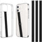 TEAMOLA Silicone Phone Grip Strap - Black 230 Phone Hand Strap Holder with