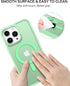 BENTOBEN iPhone 15 Pro Max Case, Slim Shockproof Green Magnetic Cover, Translucent Matte, Compatible with MagSafe 6.7"
