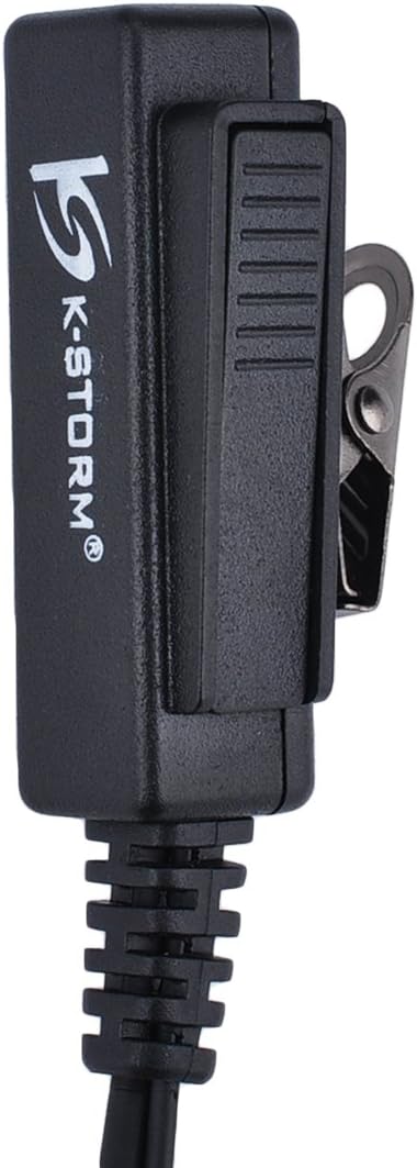 CP200 Earpiece Headset, Black, G Shape, PU Material, Compatible with Motorola Walkie Talkies CLS1110, CLS1413, CLS1450