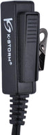 CP200 Earpiece Headset, Black, G Shape, PU Material, Compatible with Motorola Walkie Talkies CLS1110, CLS1413, CLS1450