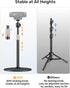 jidinung 360 C922 C930e C920S C920 C615 C960 N60 1/4" Webcam Tripod Stand for Desk Height Adjustable & Swivel Webcam